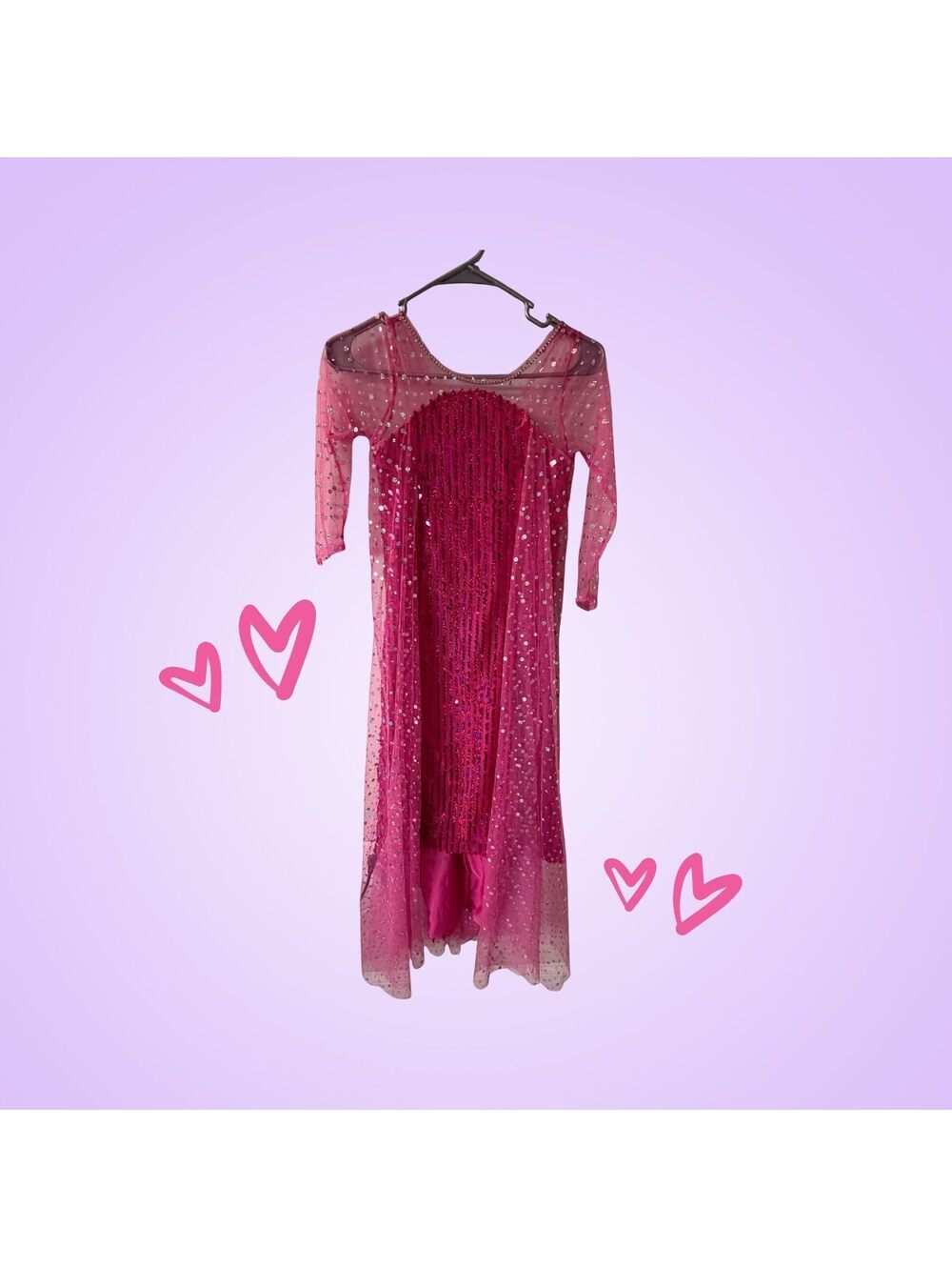 Girls Size 9–10 Bi Bei Nei Niu Sparkly Princess Dress-Up Gown | Costume